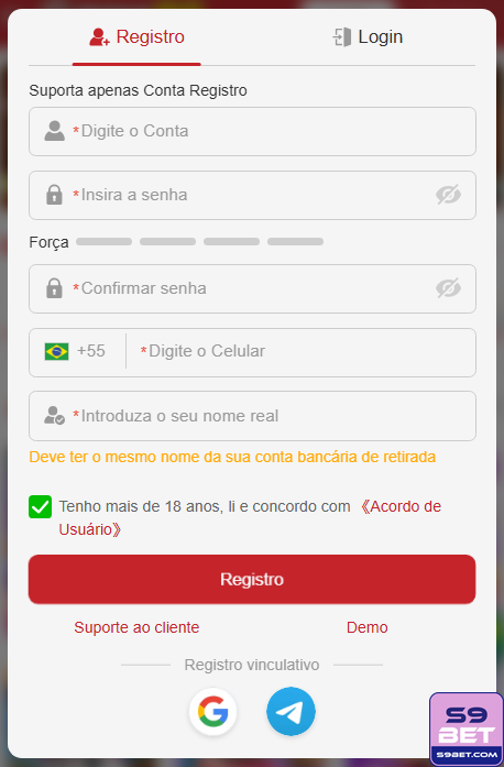 Experiência de Jogos s9bet.com